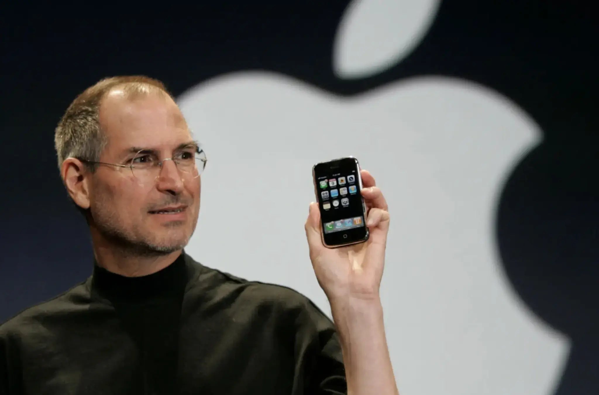 Steve Jobs presentando el iPhone