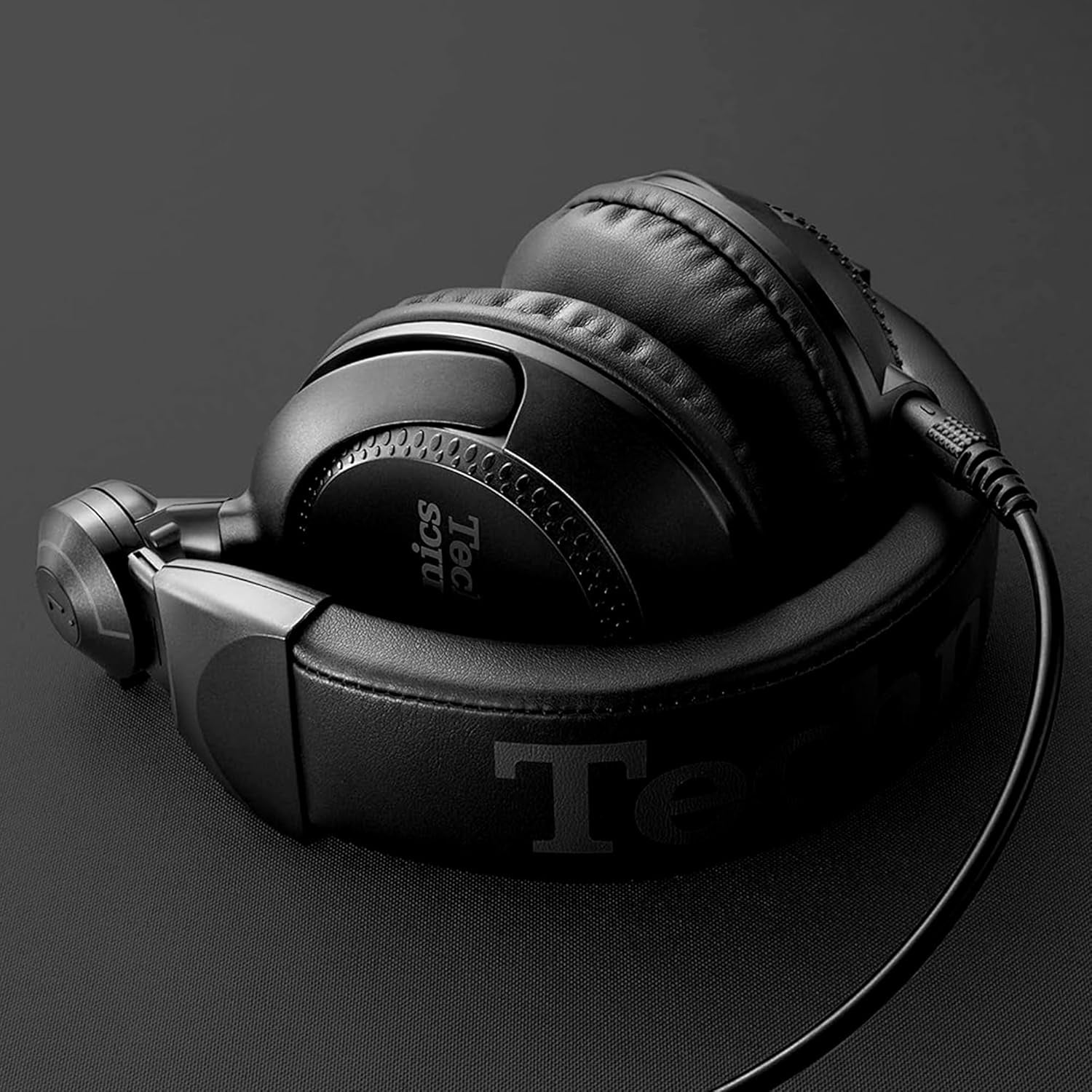 Professional DJ Headphones with 40Mm CCAW Voice Coil Drivers, 270° Swivel Housing and Locking Detachable Cord; Lightweight, Foldable High Input - EAH-DJ1200 (Black)