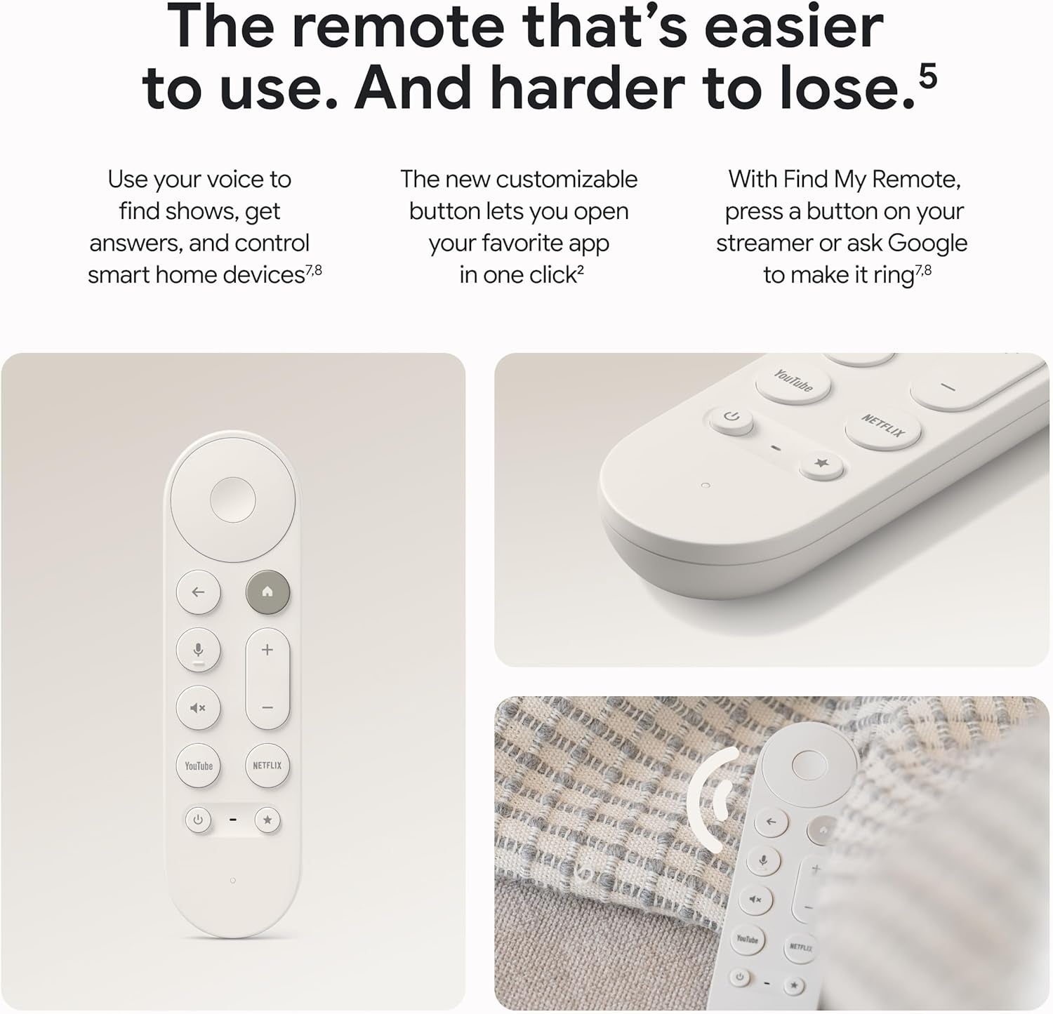 TV Streamer 4K - Fast Streaming Entertainment on Your TV with Voice Search Remote - Watch Movies, Shows, Live TV, and Netflix in 4K HDR - Smart Home Control - 32 GB of Storage - Porcelain