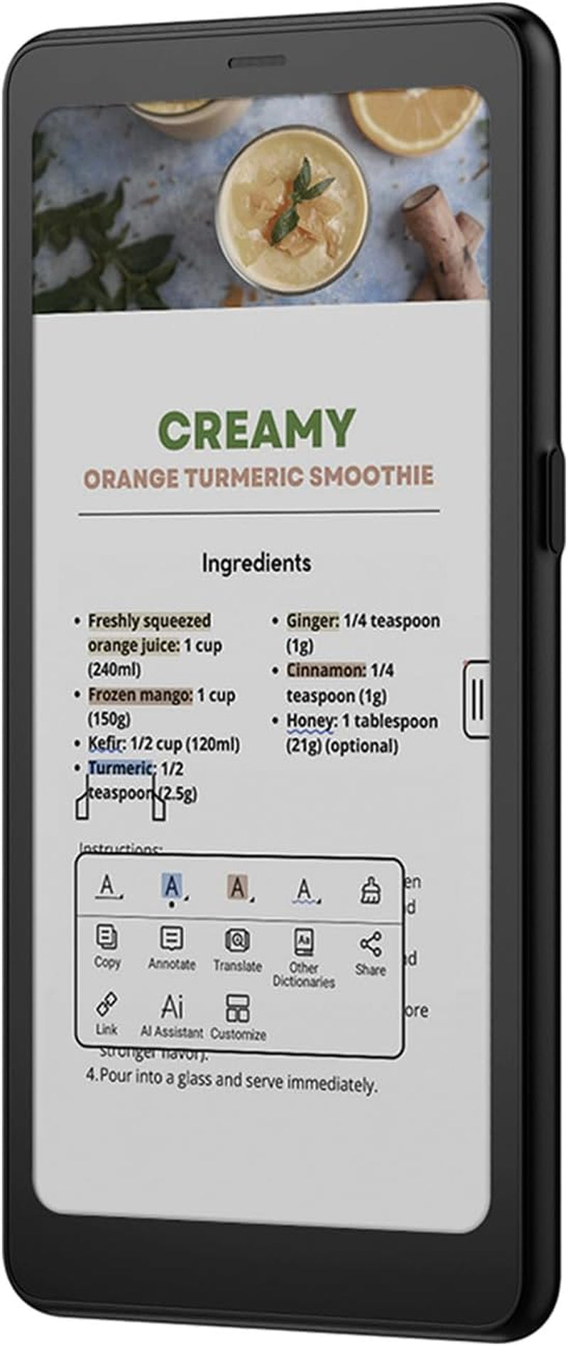 Palma2 Pro Mobile Epaper Ebook Reader 8G 128G 150PPI in Color Mode (Black)