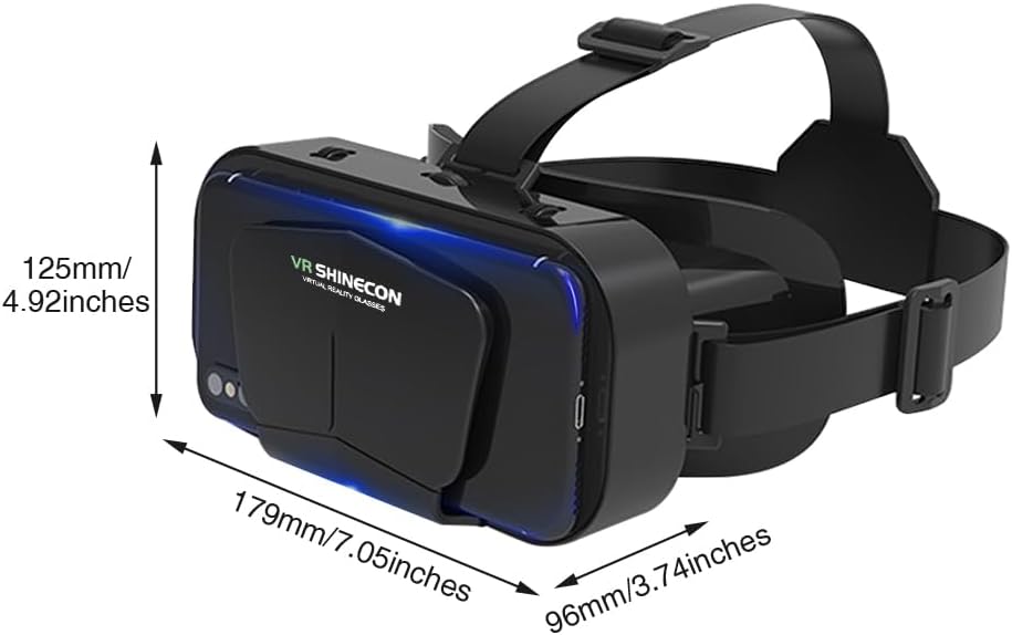 Gafas de realidad virtual 3D con soporte para 360 grados de panorama