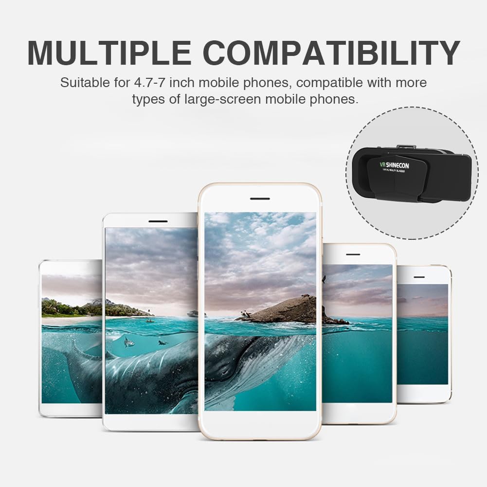 Gafas de realidad virtual 3D con soporte para 360 grados de panorama