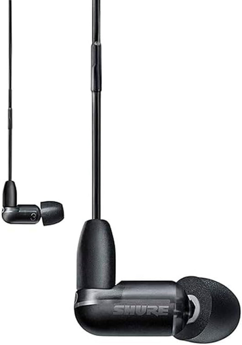 AONIC 3 Wired Sound Isolating Earbuds, Clear Sound, Single Driver with Bassport, Secure In-Ear Fit, Detachable Cable, Durable Quality, Compatible with Apple & Android Devices - Black