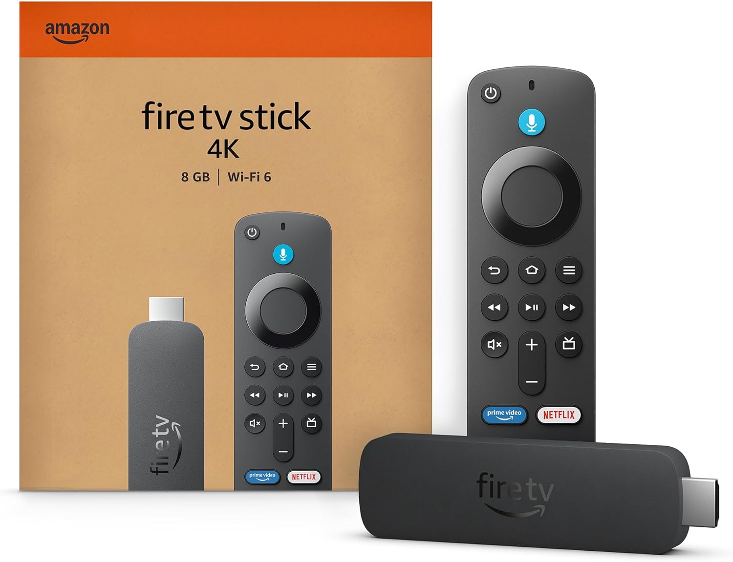 Amazon Fire TV Stick 4K (modelo más reciente), con búsqueda de Fire TV con IA, Wi-Fi 6, streaming de más de 1.8 millones de películas y series, TV en vivo y gratis