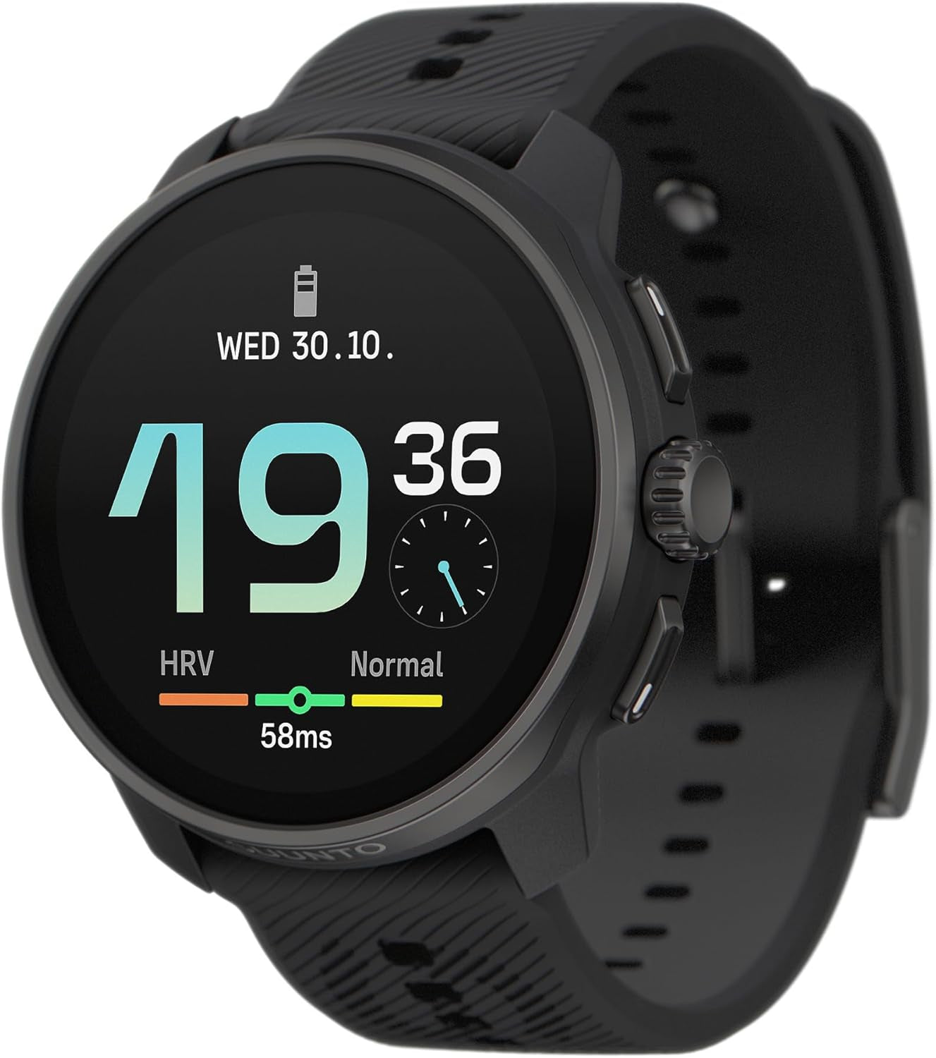 Race S GPS Sports Watch, 1.32" AMOLED Touchscreen W/Crown, 13 Days Battery Life, Training & Sleep Health Tracking, Dual-Gnss, 32GB Global Offline Maps, Lightweight for Running, All Black