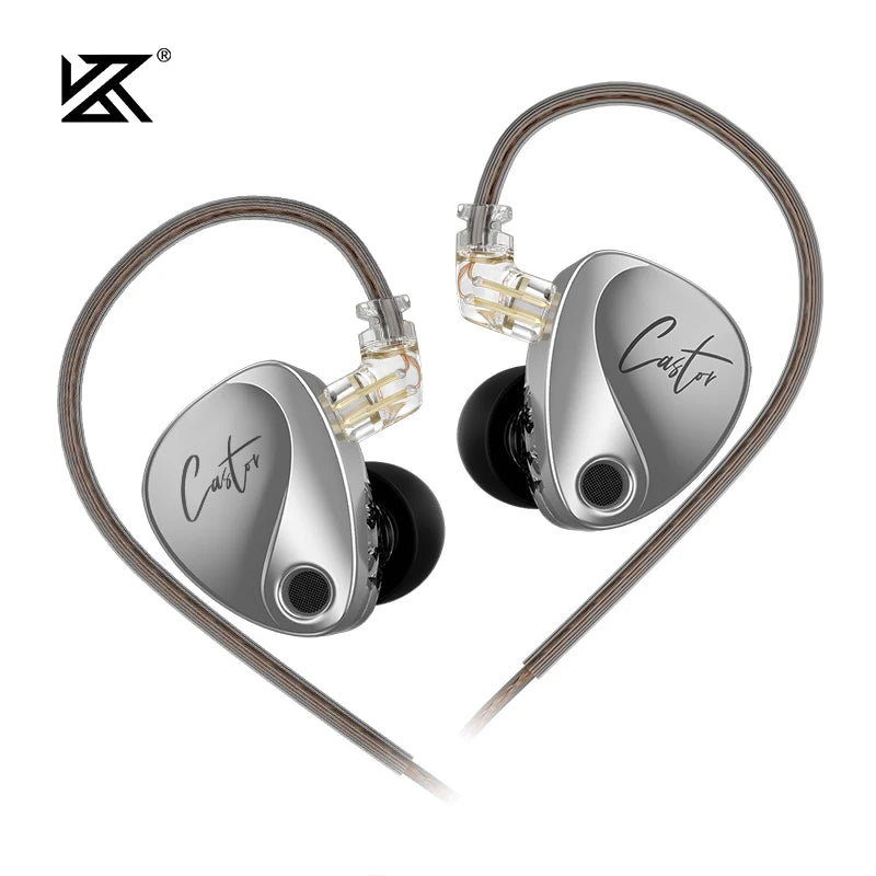 Audífonos KZ Castor 2DD | Sonido HiFi Profesional Sintonizable | Monitor In-Ear