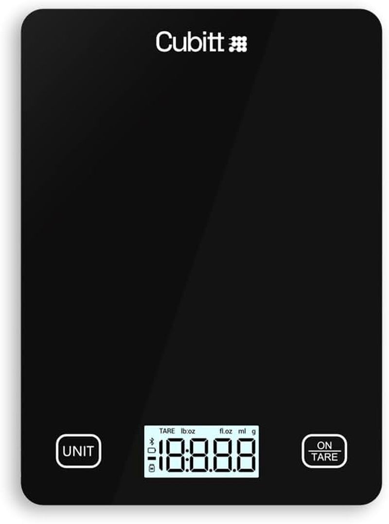 Smart Kitchen Scale, Bluetooth Food Scale with Nutritional Calculator for Keto, Macro and Calorie, Digital Grams and Oz for Weight Loss, Cooking and Baking with Smartphone APP (Black Color)