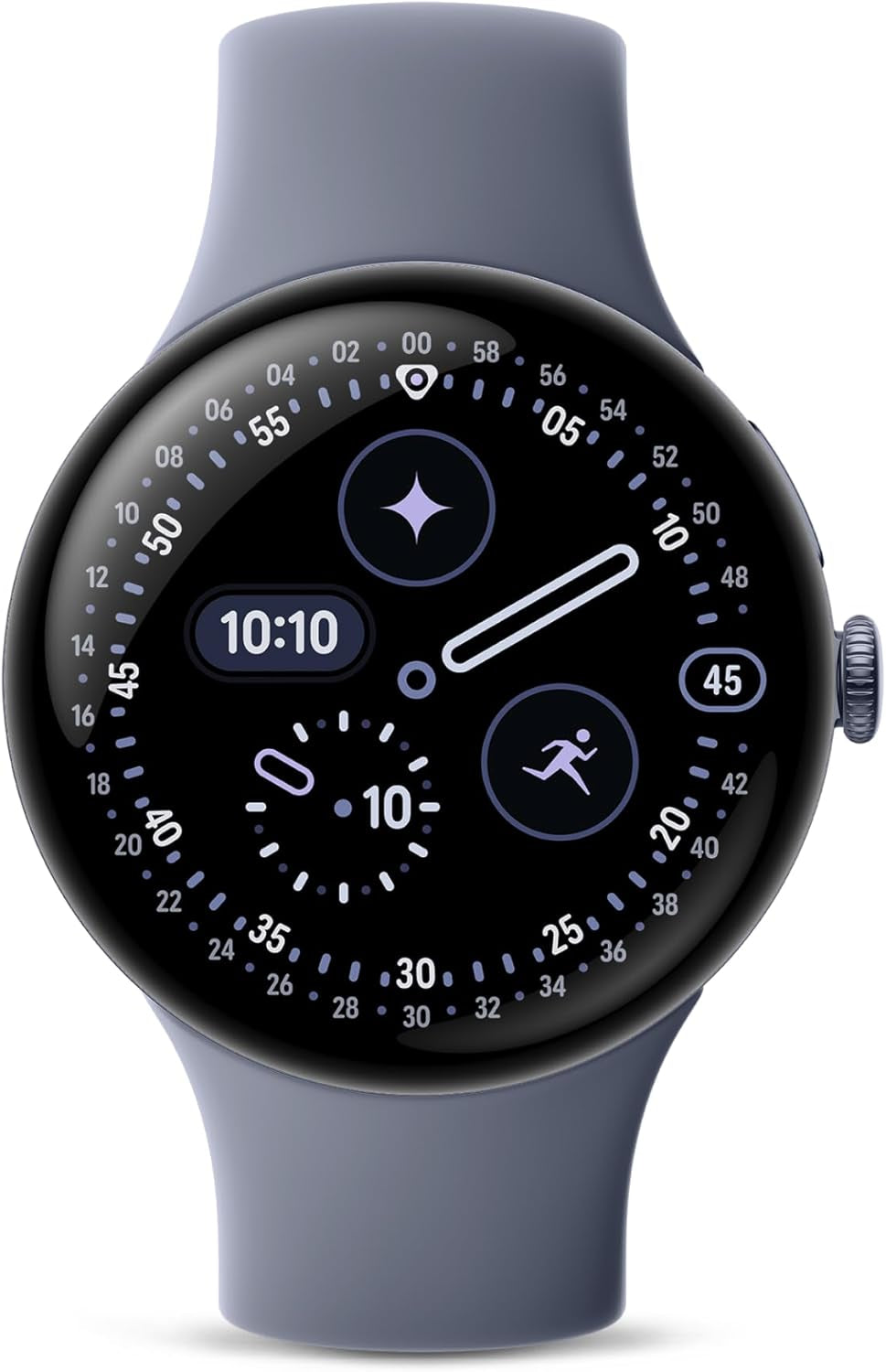 Pixel Watch 4 (45Mm) - Android Smartwatch with Heart Rate and Sleep Tracking - 40-Hour Battery - Fitness Tracking - AI - Satin Moonstone Aluminum Case - Moonstone Active Band - Wi-Fi