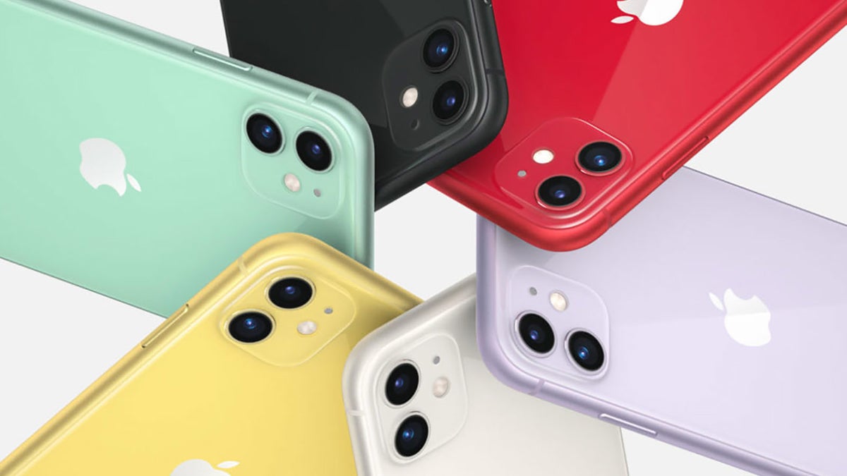 Vista trasera con colores disponibles del iphone 11 reacondicionado