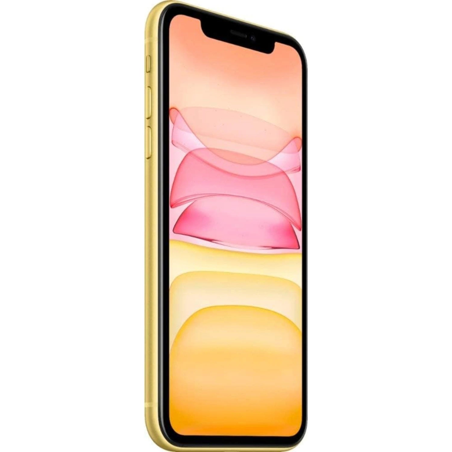 iPhone 11 Reacondicionado con vista diagonal y color amarillo