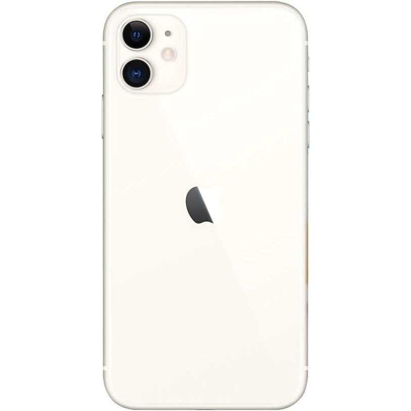 Vista trasera de un iphone 11 reacondicionado color blanco
