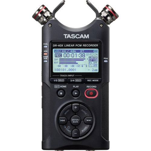 TASCAM Grabadora de campo portátil de 4 pistas DR-40X-GSMPRO.CL