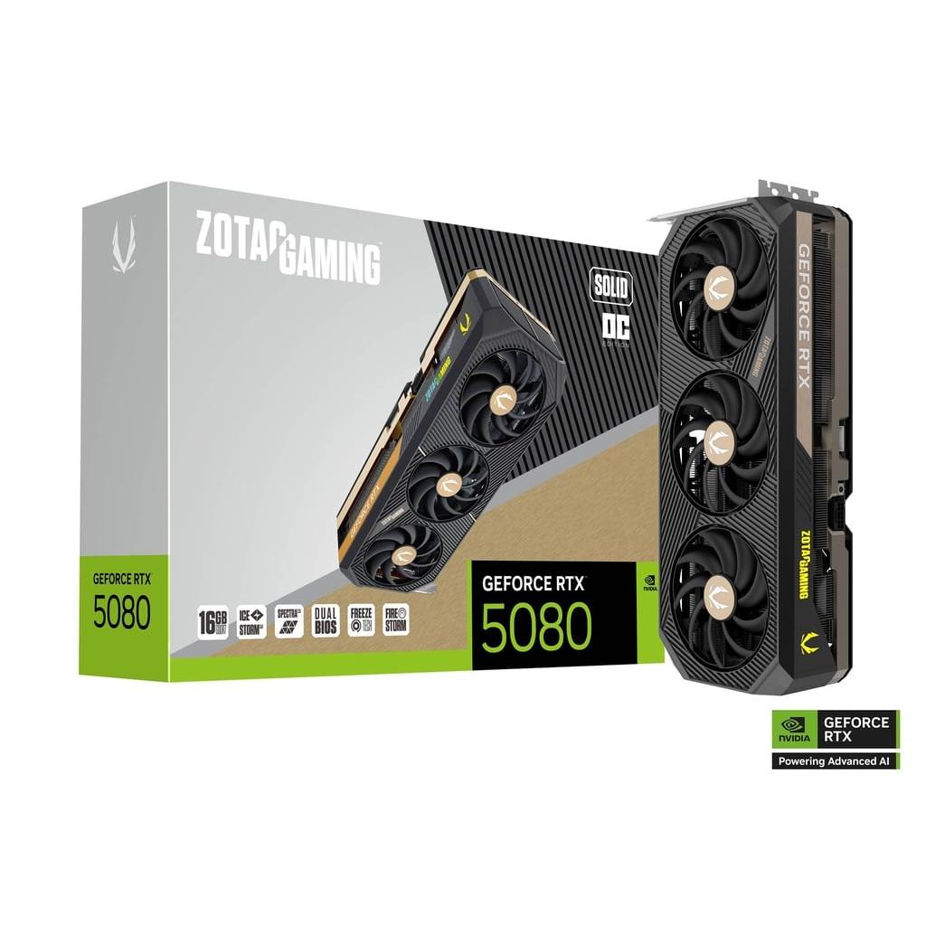 Zotac Gaming GeForce RTX 5080 Solid OC GDDR7-GSMPRO.CL