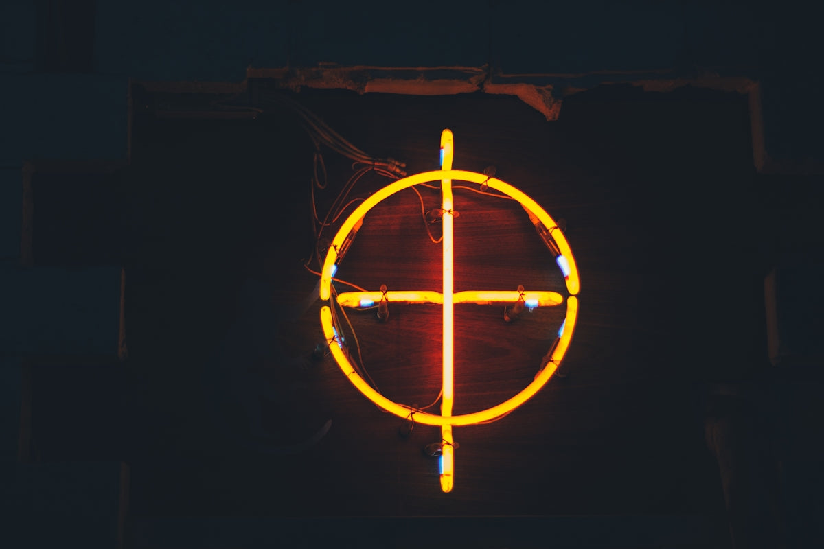 yellow light in dark room