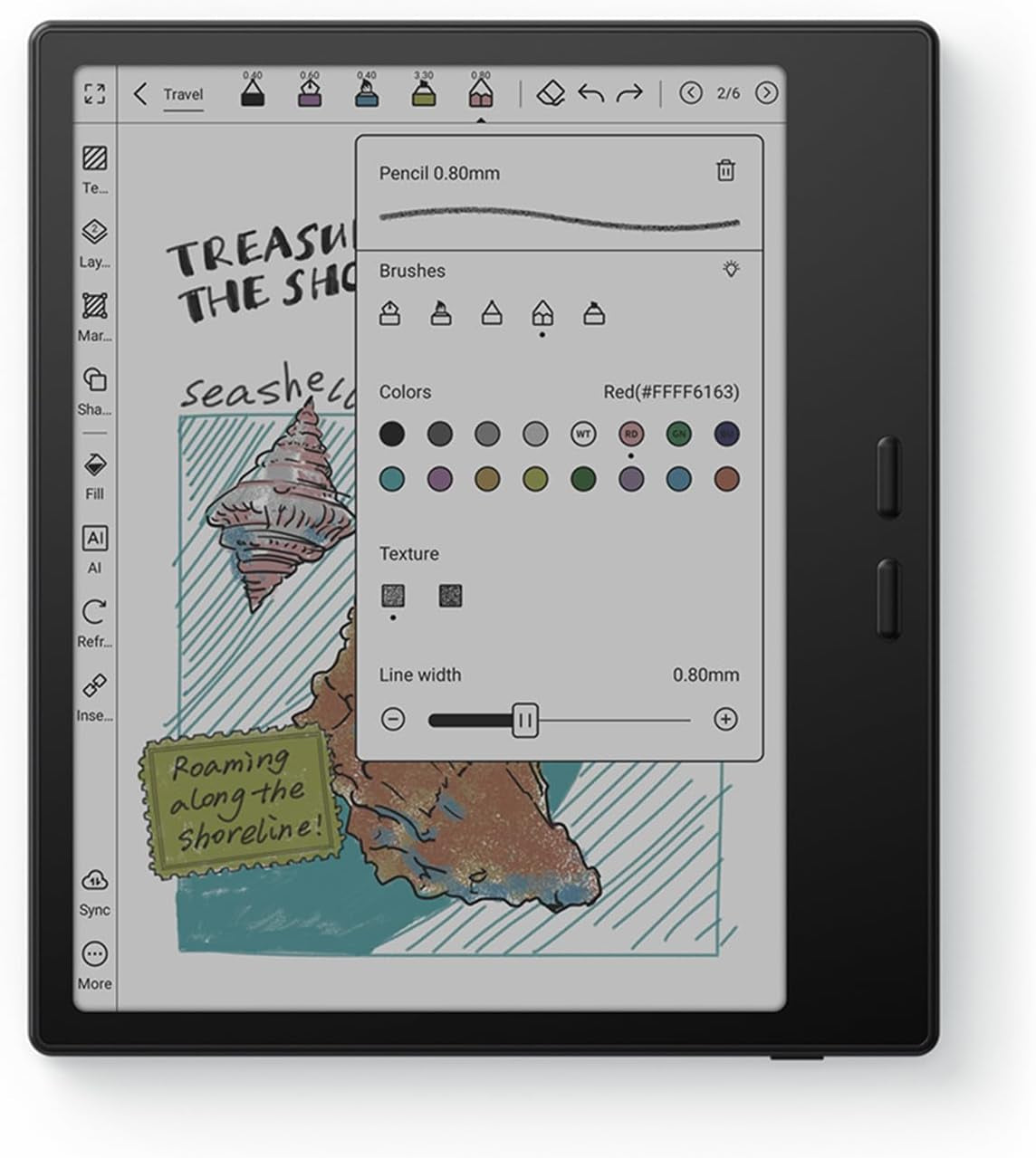 Tablet Go Color 7 Gen II E Ink Tablet 4G 64G Support Active Stylus Inksense (Black)