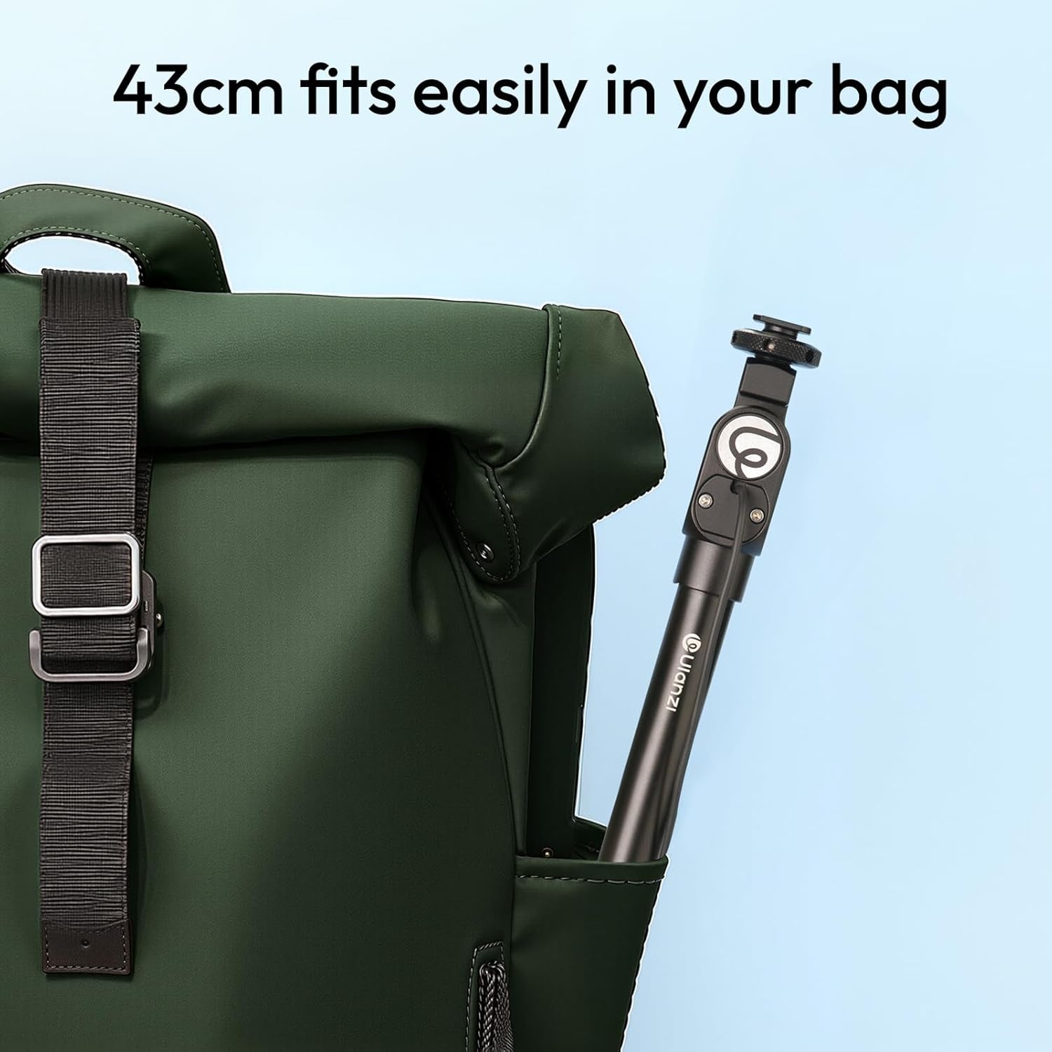 ZJ08 Extendable Cold Shoe Mic Arm Pole with Built-In 3.5Mm Audio Cable, 3 Section Aluminum Microphone Boom Pole for Cold Shoe Microphones, Angle Length Adjustable, 1KG Max Load