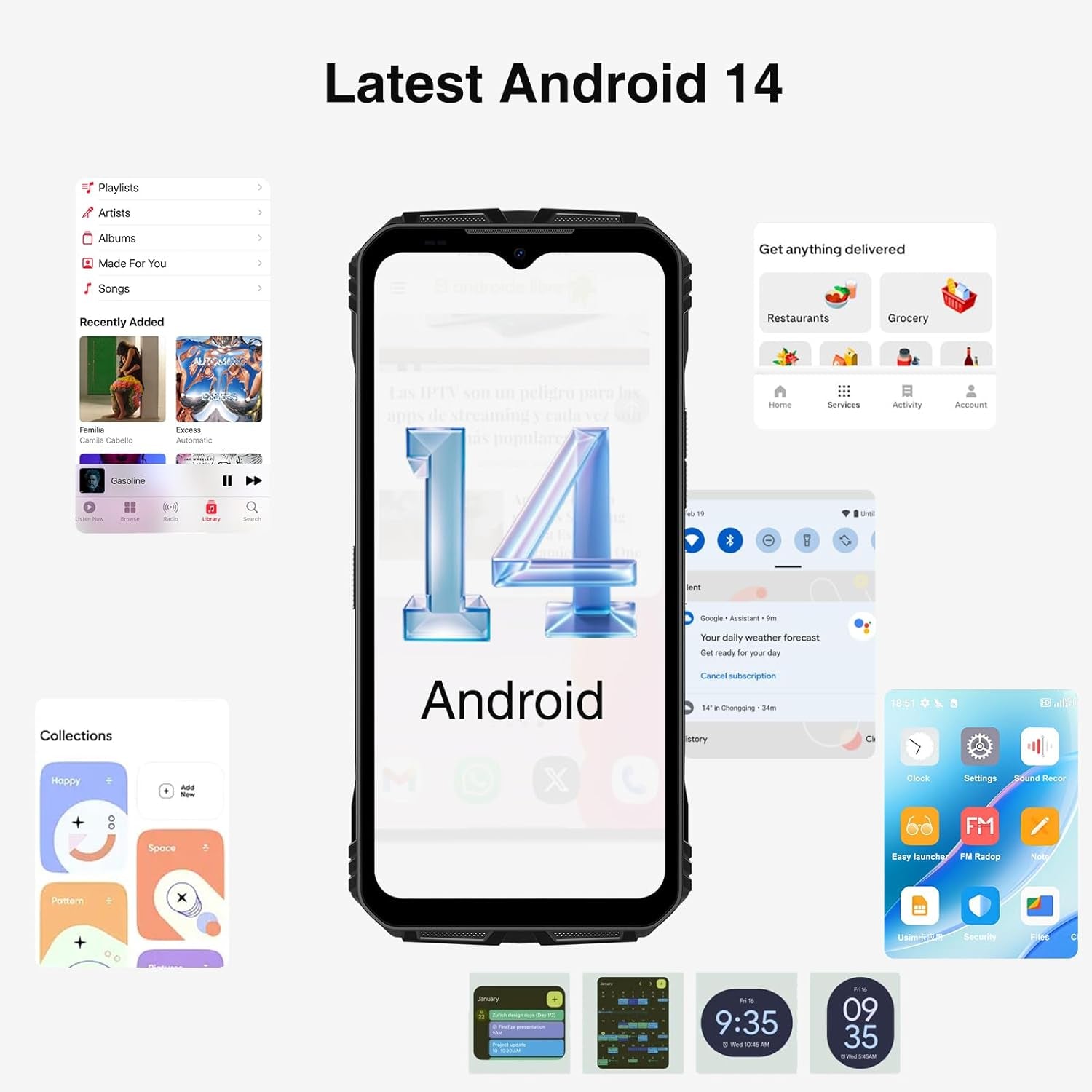 V MAX Plus(2024) 5G Rugged Smartphone,22000Mah 36GB+512GB,200MP+32MP+20MP Night Vision Rugged Cell Phone,Android 14 Rugged Phone,6.58" Fhd+120Hz IPS Screen,Ip68/Ip69K Waterproof Phone,Nfc/Otg