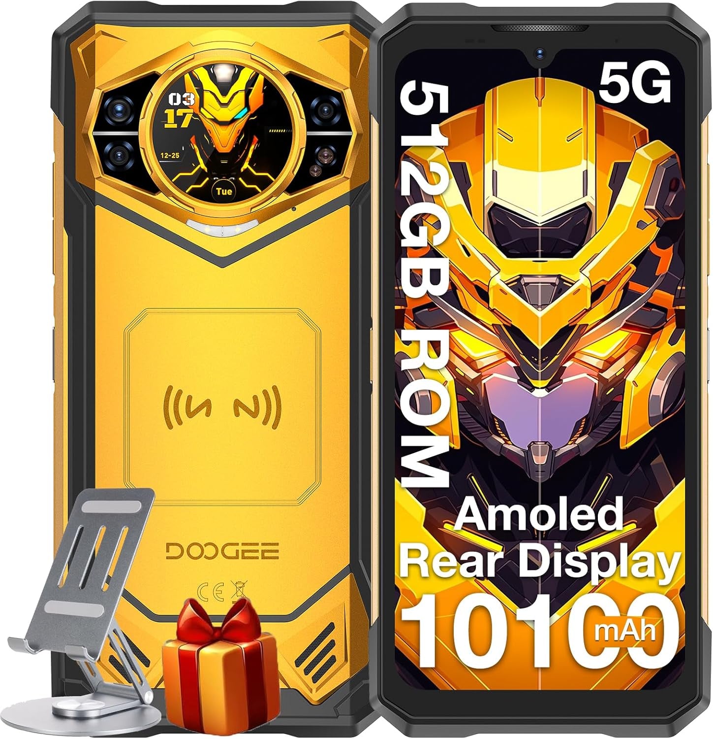 S200 X (2025) 5G Rugged Phone,32Gb+512Gb/Tf 2TB, Android 14 Rugged Cell Phone with 1.32" Amoled Screen,10100Mah/33W,100Mp+20Mp+20Mp Rugged Smartphone,6.72" Fhd/120Hz,Waterproof Phone,Nfc/Otg