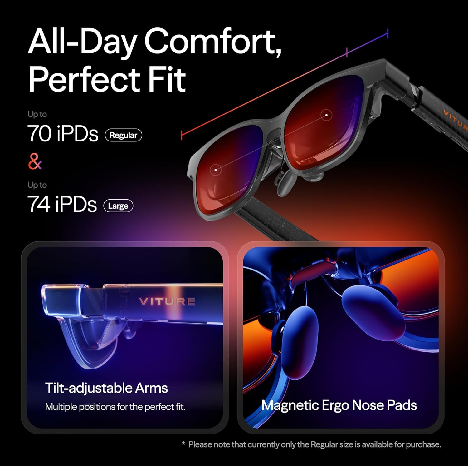 Luma Pro XR Glasses — 152” 1200P Ultra Sharp Display, 1000 Nits, 52° FOV, Dimming Adjustments, AR Glass for Iphone 17/16/15, Android, Mac, PC, Steam Deck, First-Ever XR Experience for Switch 2