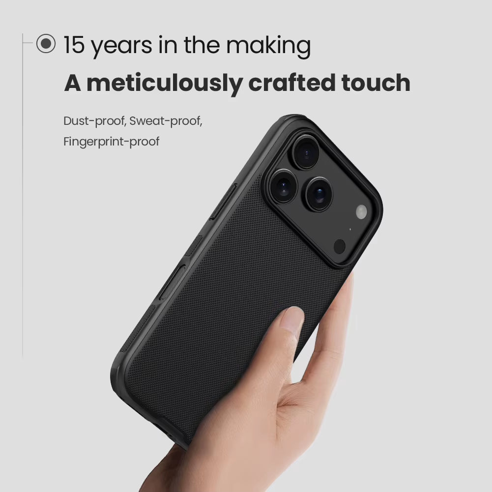 Carcasa Anti-Golpes para iPhone 17 Pro Max / Air | Protector Mate Ultra Delgado con Bordes Flexibles (Frosted Shield Pro)