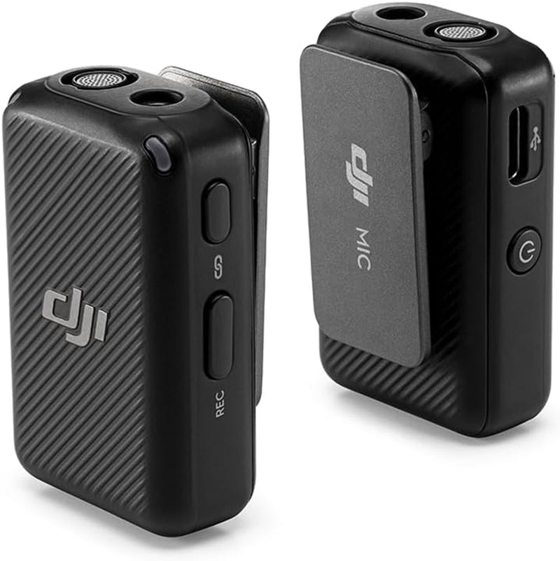 Mic (2 TX + 1 RX + Charging Case) Wireless Lavalier Microphone, 820 Ft. Range, 15-Hour Battery, Noise Cancellation for PC, Iphone, Andriod, Record Interview, Vlogs + Turnstile Lavalier Microphones