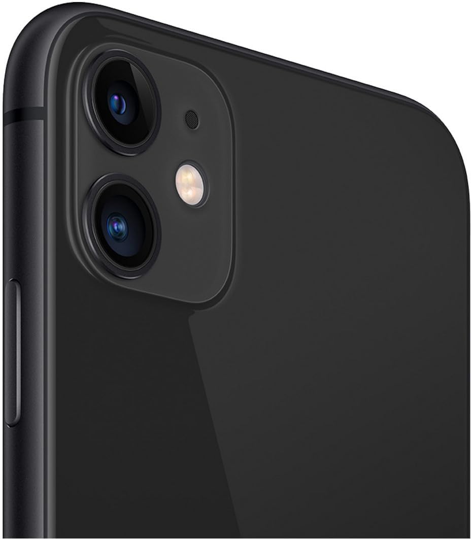 Vista diagonal de iphone 11 reacondicionado donde se observa camara trasera