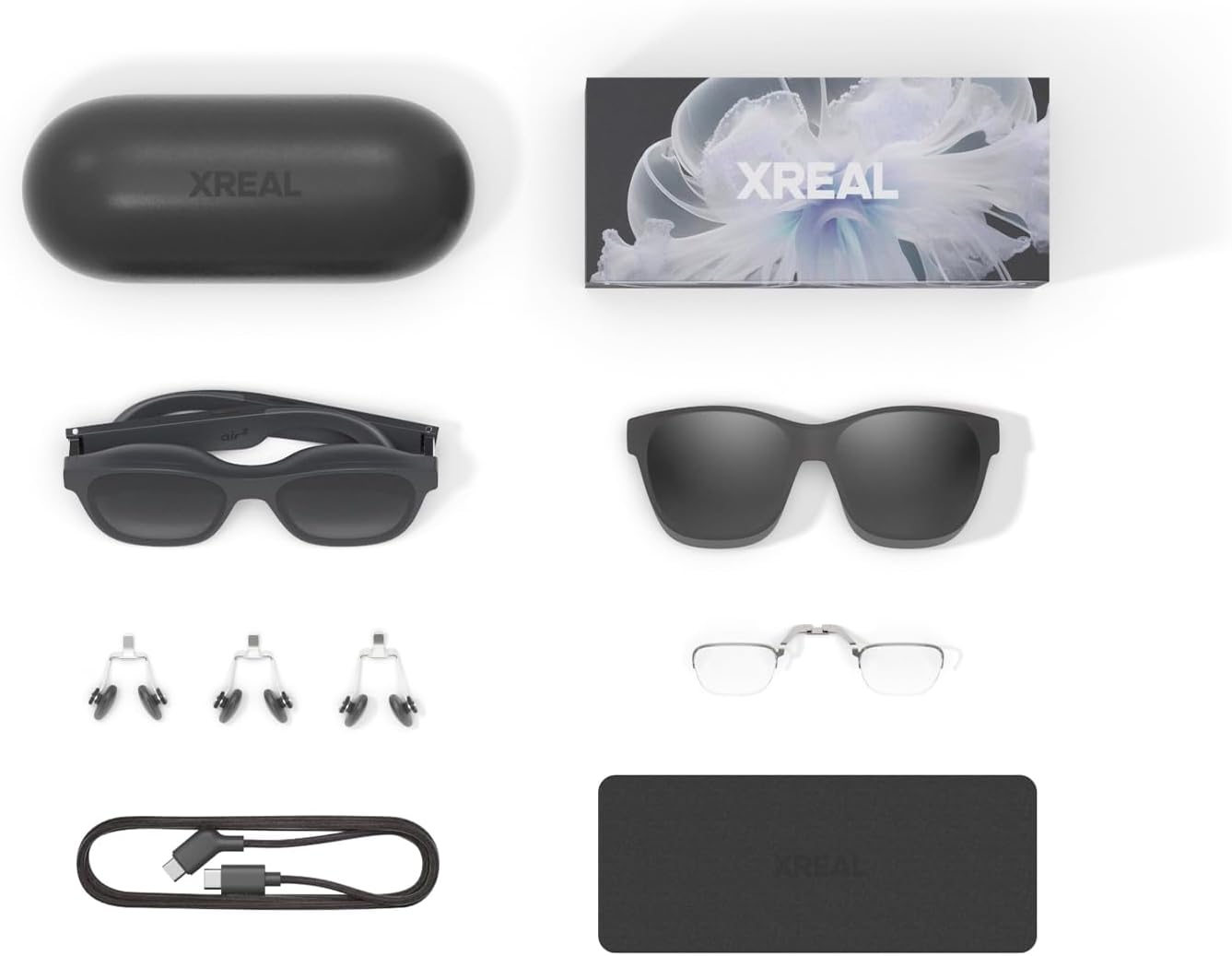 Lentes XREAL Air 2 AR con atenuación electrocrómica de 3 niveles 120Hz 130 pulgadas gafas inteligentes gafas para monitor de juegos