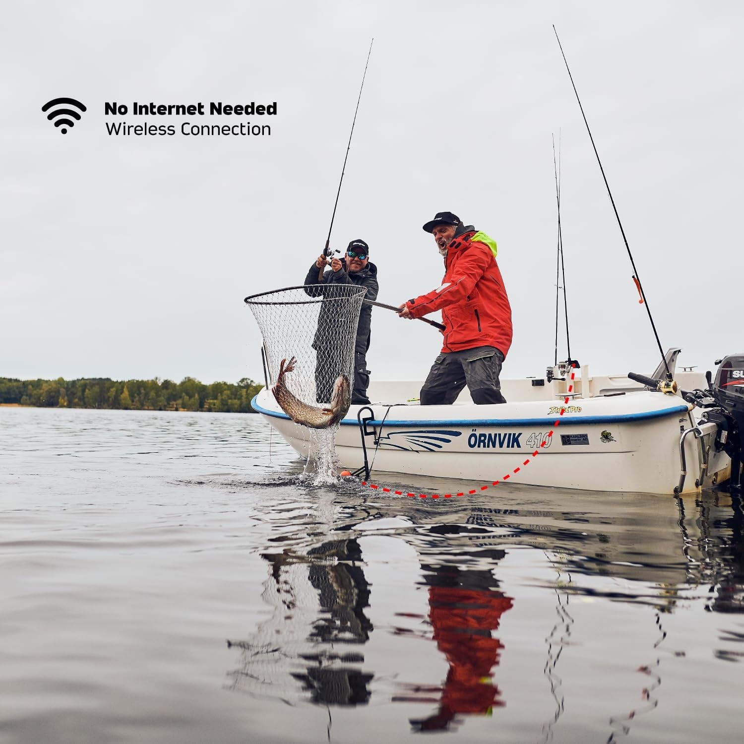 PRO+ 2 Sonar Fish Finder - Portable Fish Finder and Depth Finder for Kayaks, Boats and Ice Fishing with GPS Enabled | Castable  Fish Finder with FREE User Friendly App