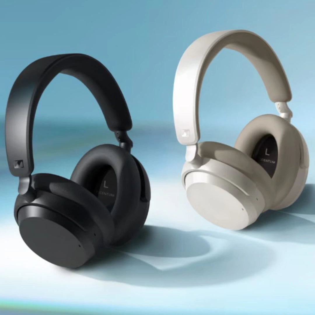 Sennheiser ACCENTUM plus Wireless Auriculares Con Bluetooth - Audio Función De Carga Rápida, Autonomía De 50 Horas Y Cancelación De Ruido Activa Híbrida Adaptativa - Blanco