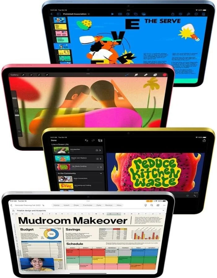 Apple iPad 10.9" (10ª Gen, 2022, A14 Bionic)