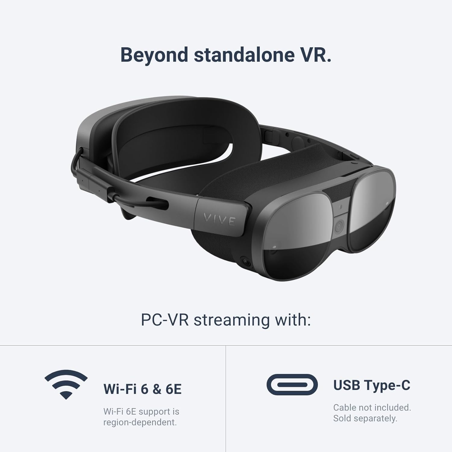 Vive XR Elite with Deluxe Pack — Mixed Reality and PC VR Headset + Controllers