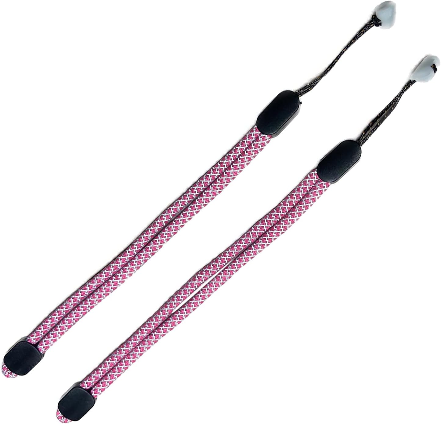 Correas de muñeca reflectantes de repuesto mejoradas para el controlador Oculus Quest de 2.ª generación. Correa de mano ajustable, resistente y cómoda. Tapón de resina negra de fácil colocación.