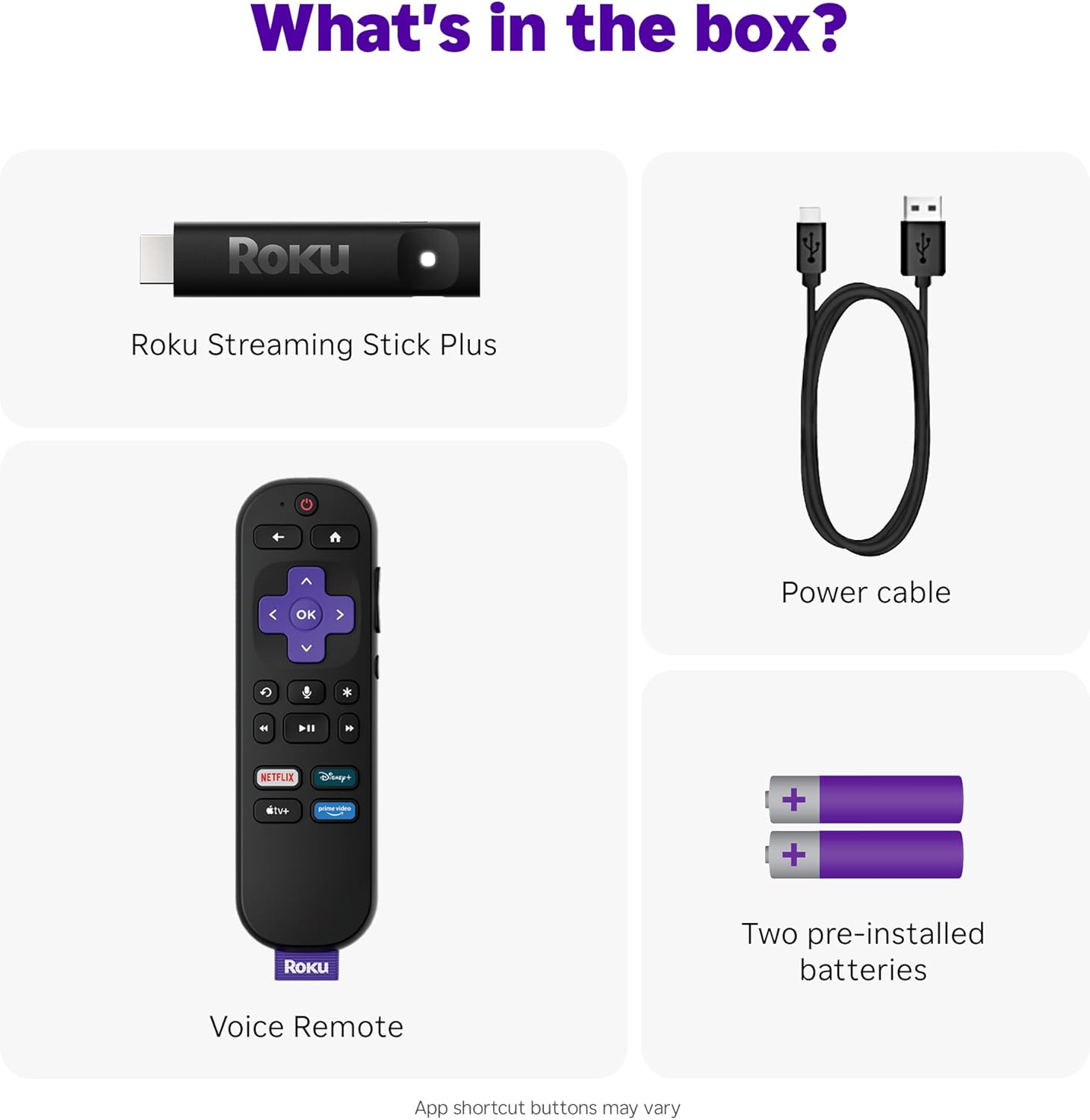 Roku Streaming Stick Plus 2025 - Dispositivo de transmisión Roku 4K y HDR para TV con control remoto por voz - TV gratis y en vivo