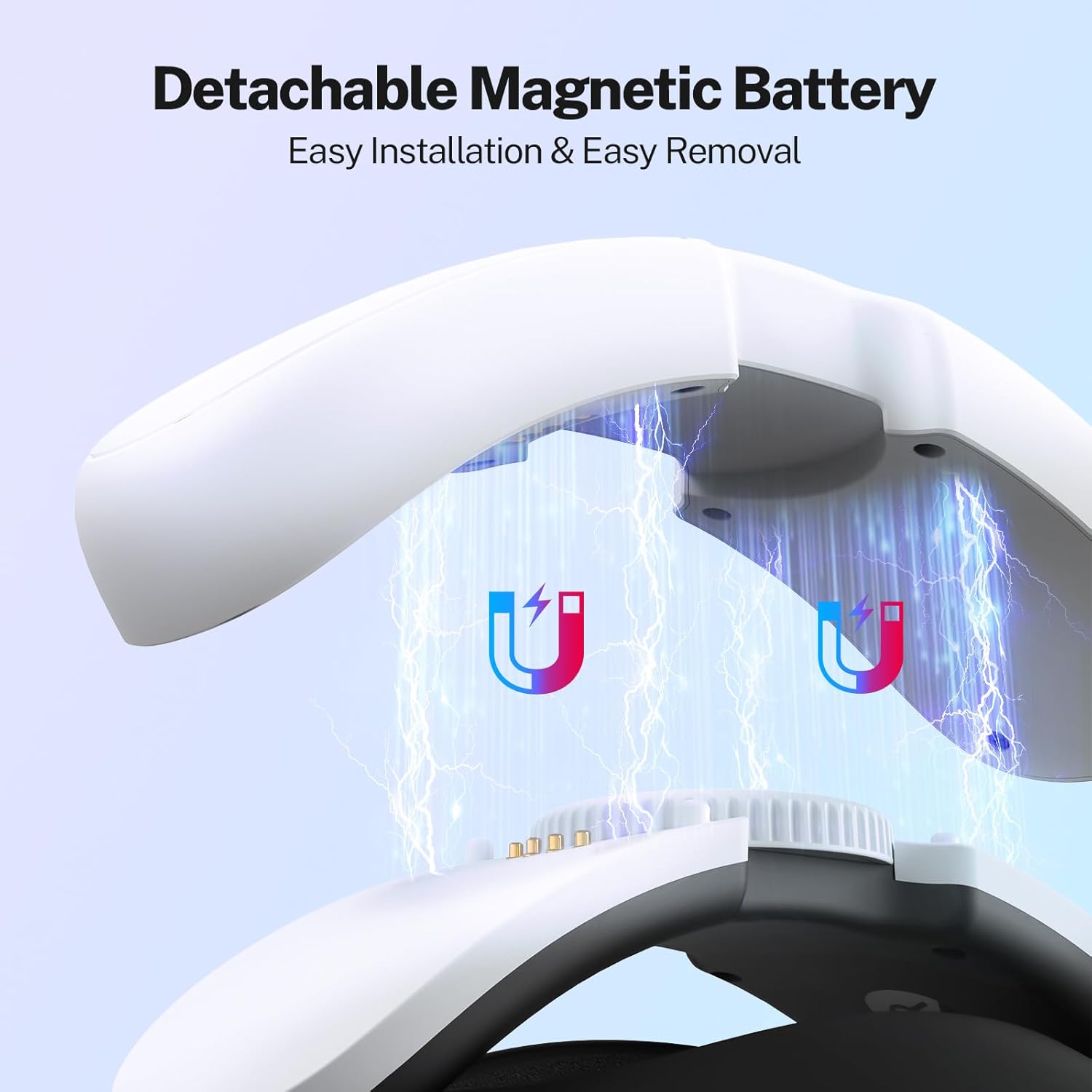 Correa para la cabeza con batería de 10000 mAh compatible con Meta Quest 3S y Quest 3