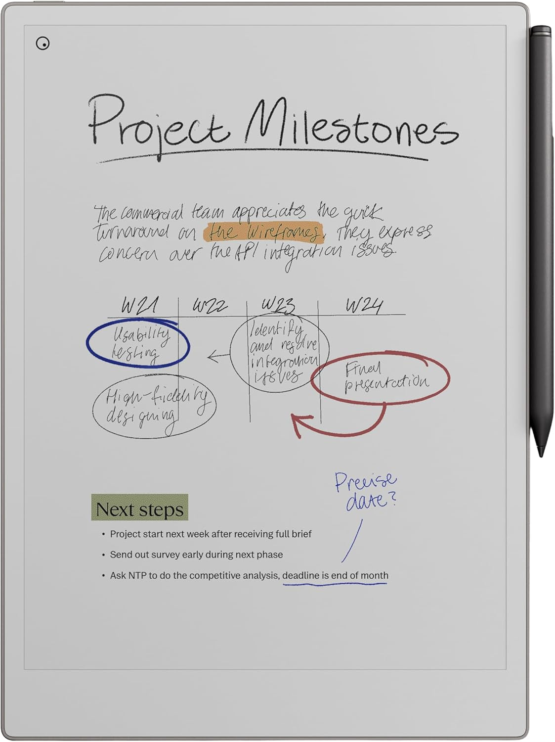 Paper Pro Bundle – Includes 11.8”  Paper Tablet, and Marker plus Pen with Eraser