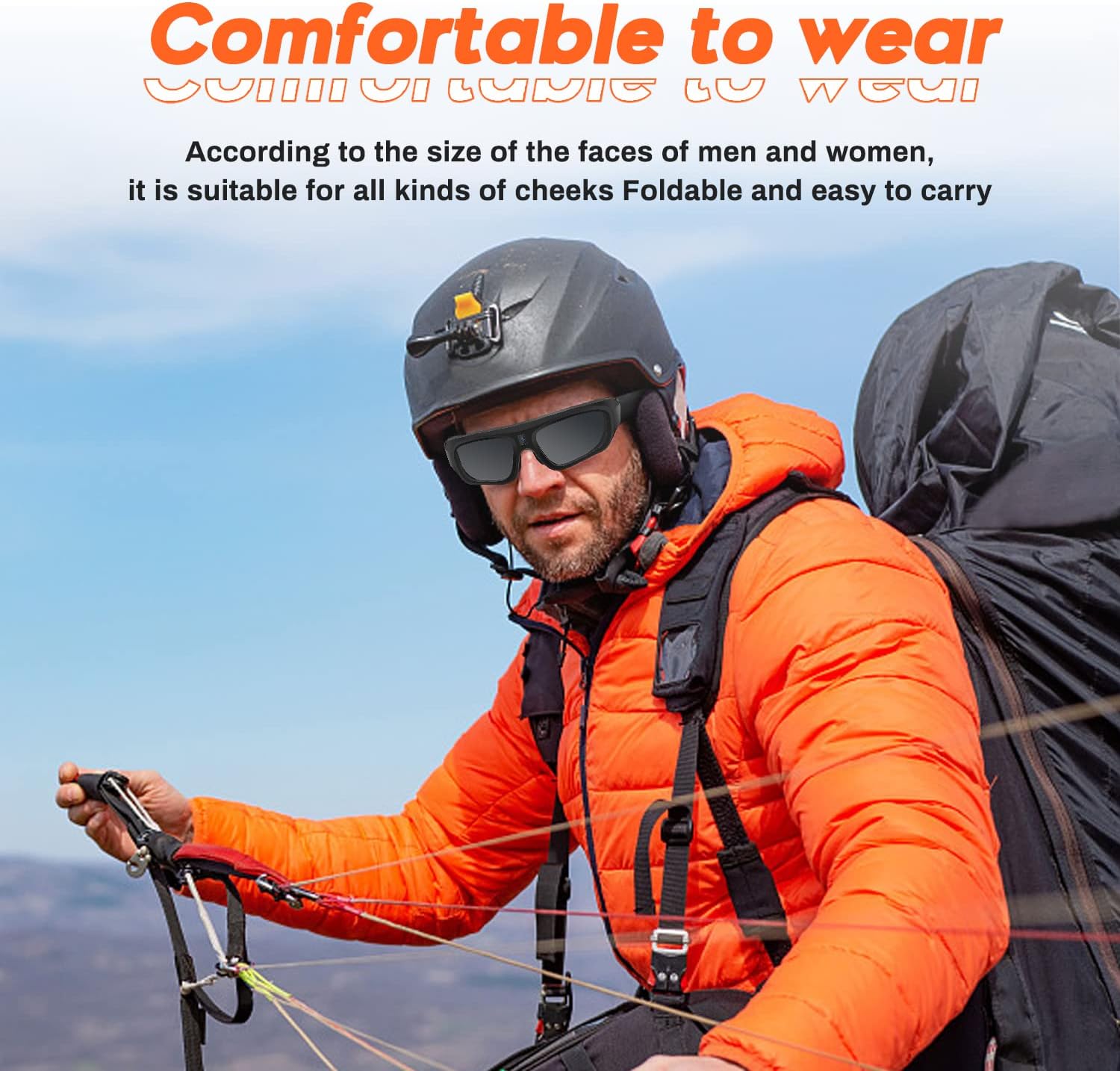 Gafas de sol con cámara 2K HD para video, deportivas