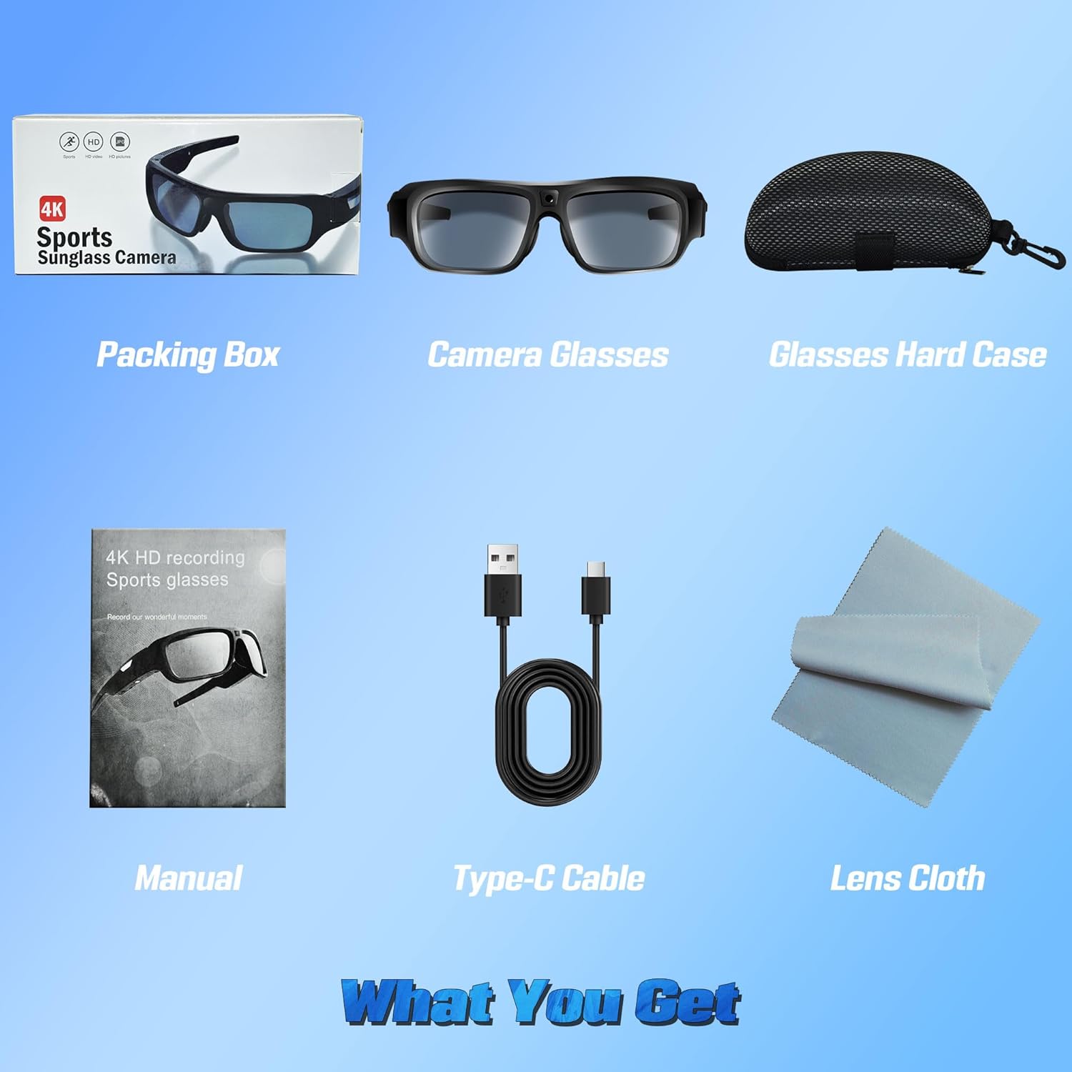 Lentes con cámara 4K mejoradas (2025), Lentes inteligentes con cámara