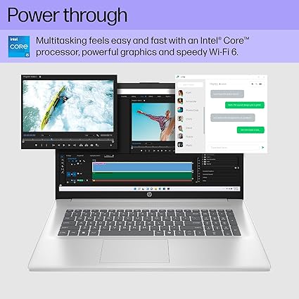HP Portátil 17-cn3399nr Intel Core i5-1334U 16 GB de RAM/SSD de 512 GB