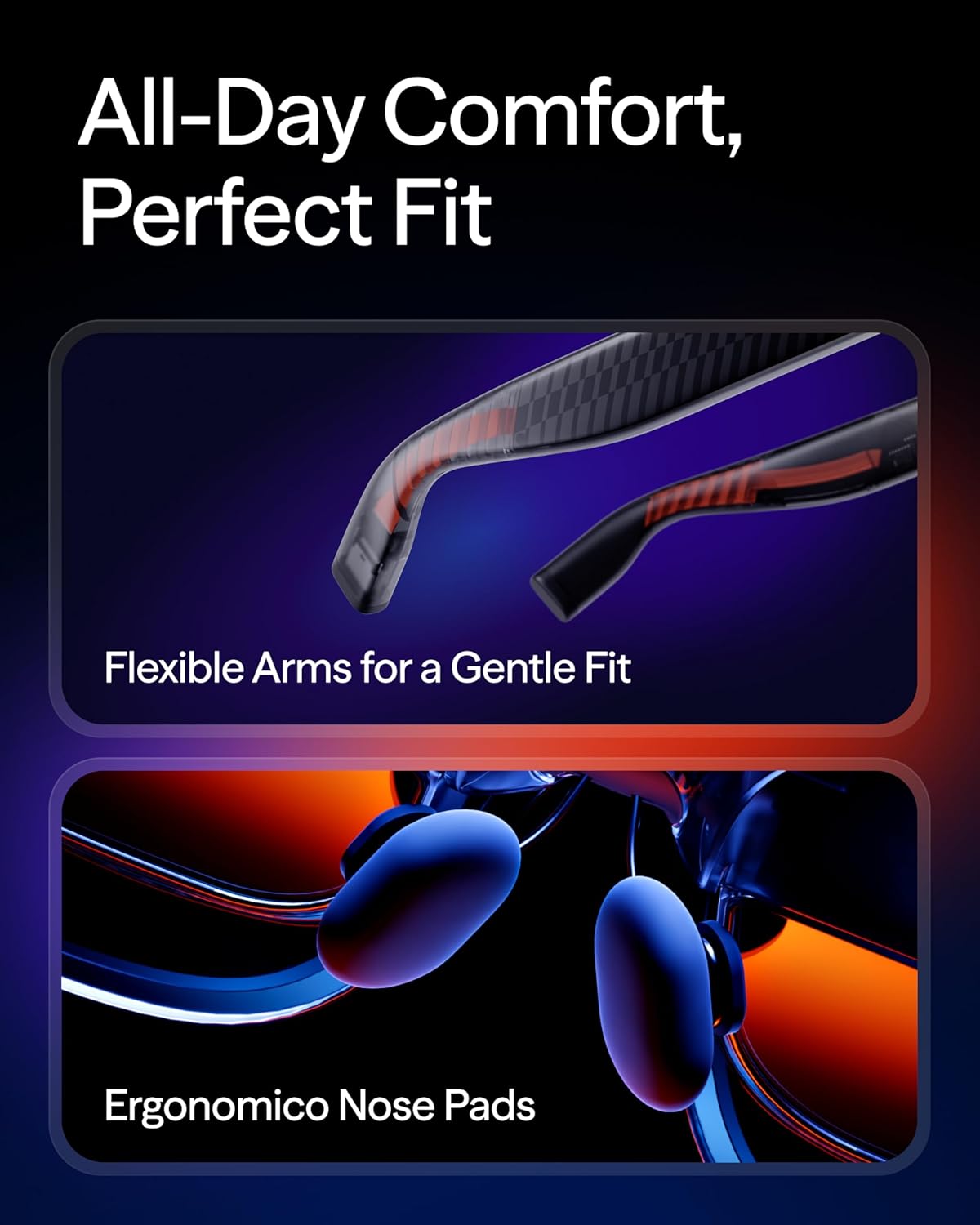 VITURE Lentes XR Luma – Pantalla Virtual 146" 1200P con Ajuste de Miopía (-6.0D) y Diseño Translúcido