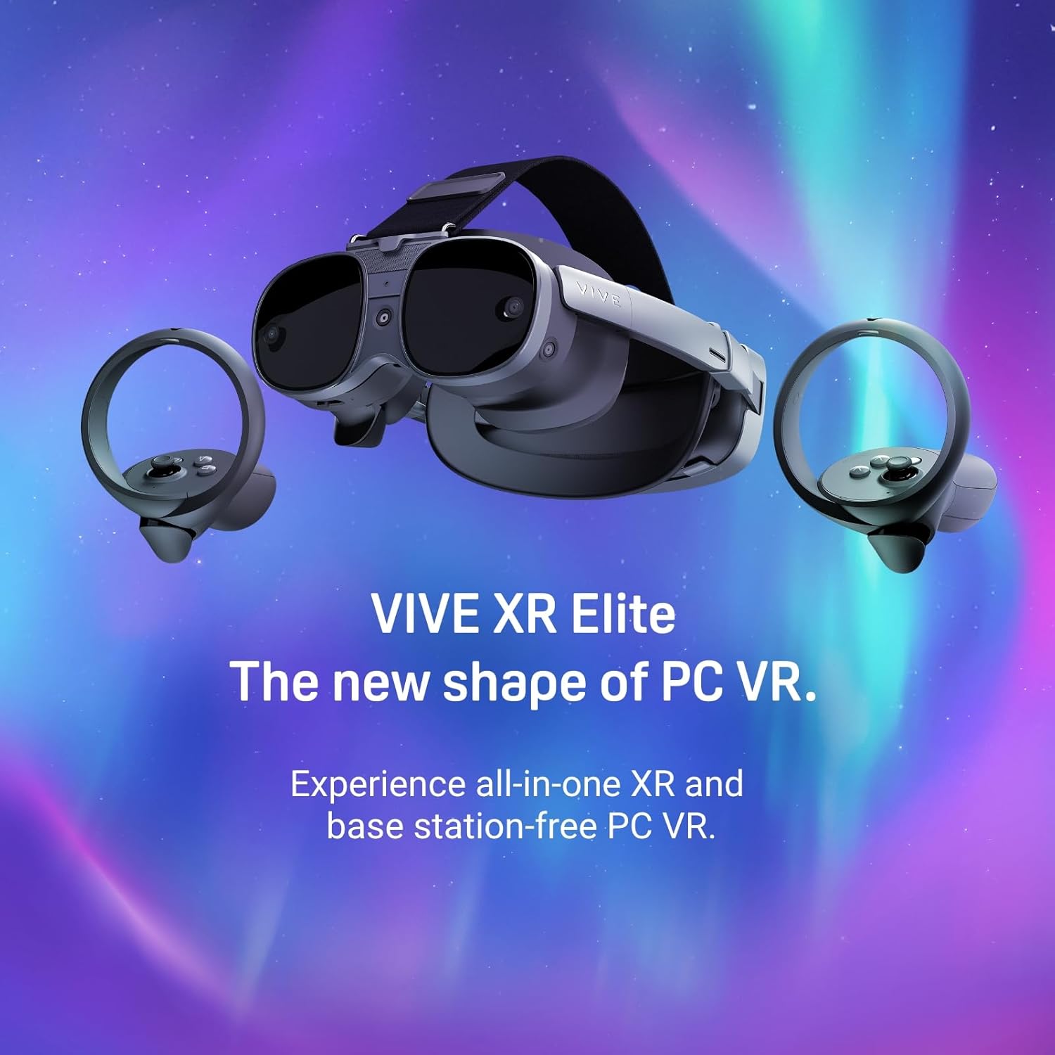 Vive XR Elite with Deluxe Pack — Mixed Reality and PC VR Headset + Controllers