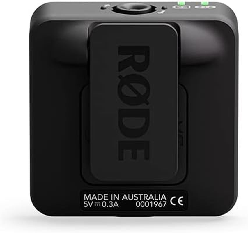 RØDE Wireless ME Ultra-Compact Wireless Microphone System with Built-In Microphones, Gainassist Technology and 100M Range for Filmmaking, Interviews and Content Creation, Wireless ME