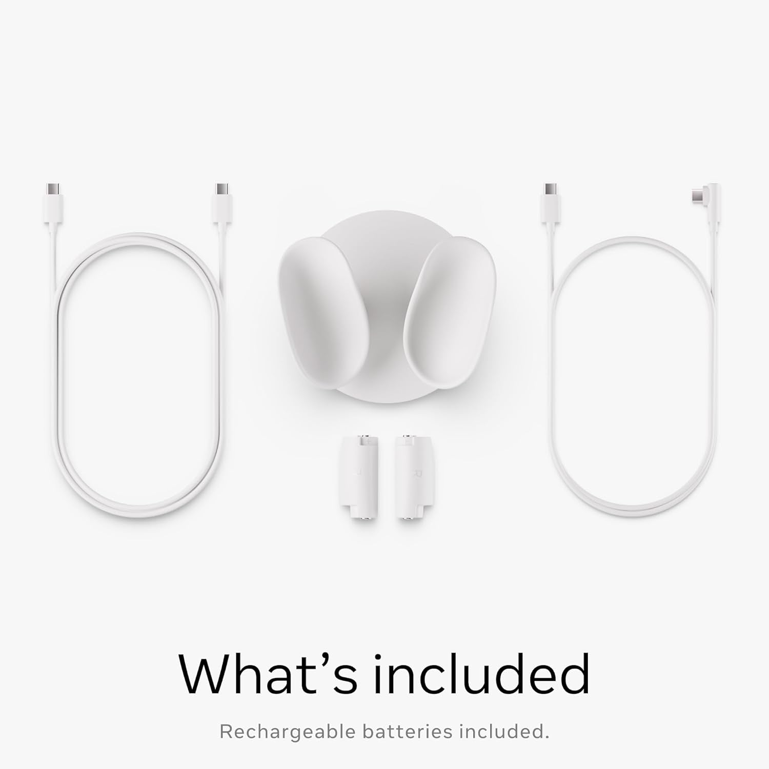 Quest Compact Charging Dock — Works with  Quest 3/3S — Extended Headset Charging Cable — Wireless Charging for Touch plus Controllers