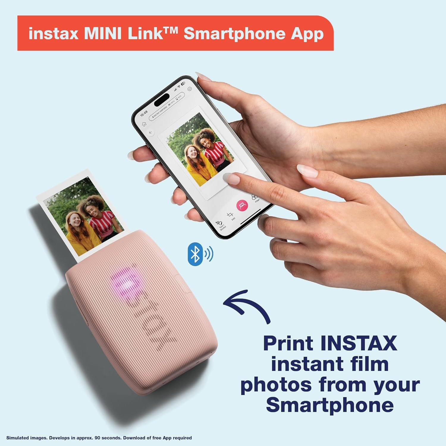 Instax Mini Link 3 Smartphone Printer - Rose Pink