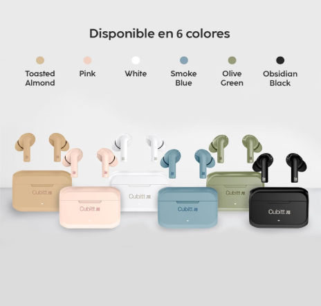 Cubitt - Auriculares inalámbricos True Generation 2, 5.3 Bluetooth