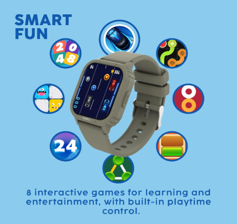 Cubitt Jr - Reloj inteligente con rastreador fitness para niños y adolescentes
