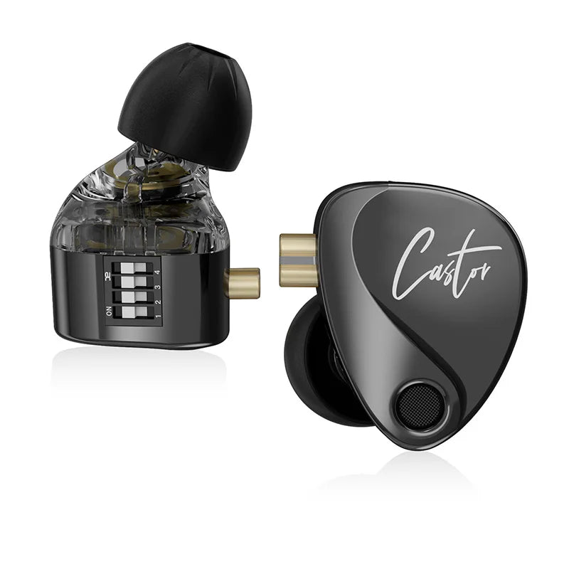 Audífonos KZ Castor 2DD | Sonido HiFi Profesional Sintonizable | Monitor In-Ear