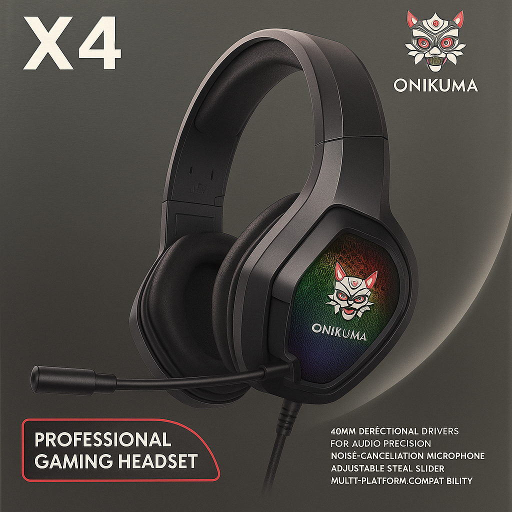 Audífonos Gamer Onikuma X4 con Micrófono (DRP)-GSMPRO.CL