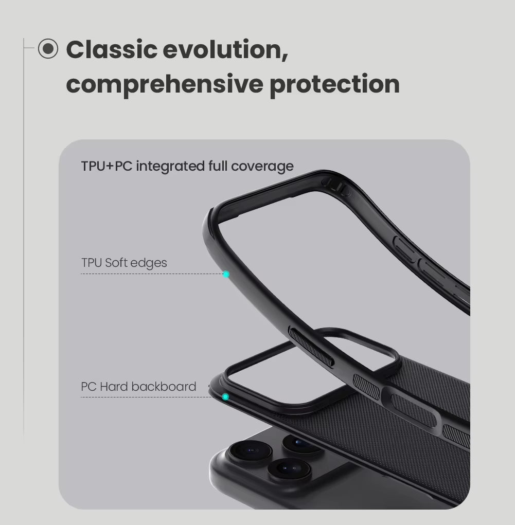 Carcasa Anti-Golpes para iPhone 17 Pro Max / Air | Protector Mate Ultra Delgado con Bordes Flexibles (Frosted Shield Pro)