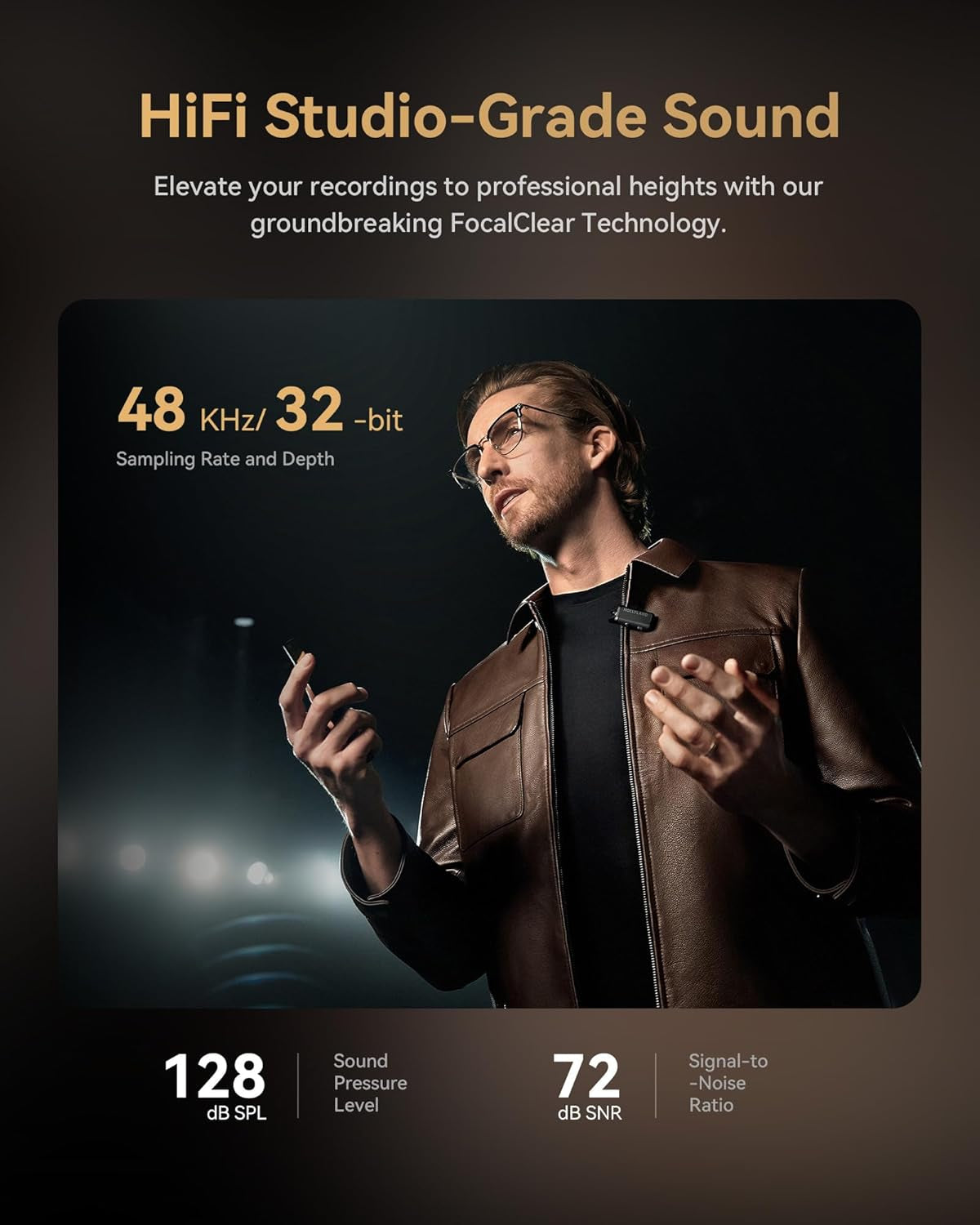 Lark MAX 2 Wireless Microphone for Iphone/Camera/Android, AI Noise Cancel, Wireless Monitoring, 32Bit Full-Chain Audio, Timecode (Ultimate Combo, 2TX+2RX+OWS Earphones + Charging Case)