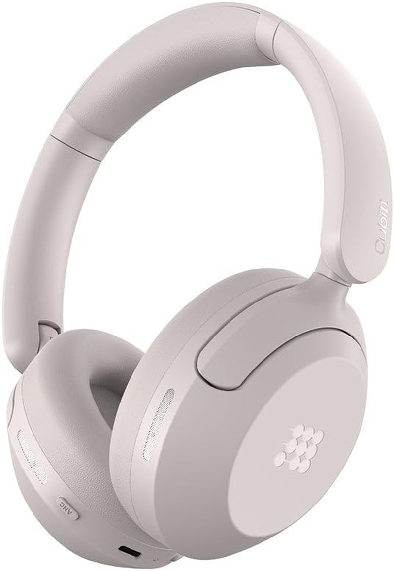 Power Headphones with Hybrid ANC | Bluetooth 5.4 Over-Ear Headphones with 60H Playtime, 4 Mics, Auto-Pause, Transparency Mode, Low Latency, Foldable Design, USB-C Fast Charging - Obsidian Black